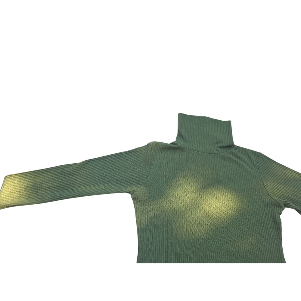 Women's Express Green Ribbed Turtleneck Sweater Size M #125